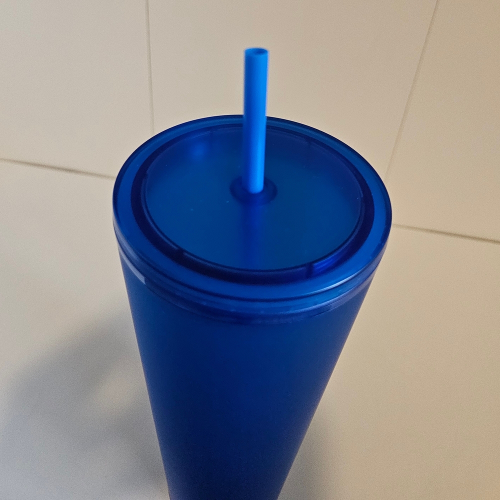 NEW Starbucks Blue "Soft Touch" Tumbler - Picture 2 of 4